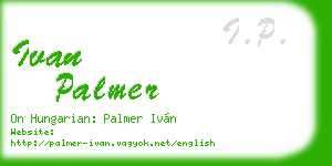 ivan palmer business card